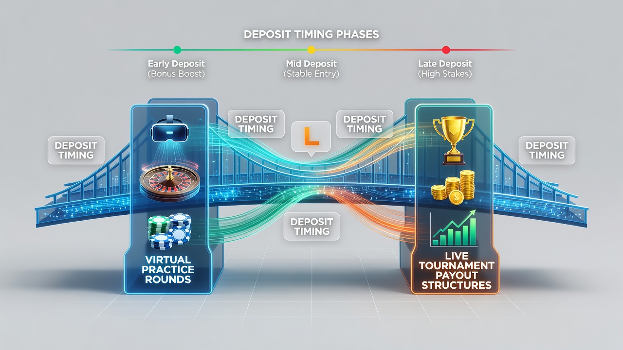 Illustration von Treueprogrammen und Einzahlungsstrategien als Bindeglied zu Live-Blackjack-Turnieren