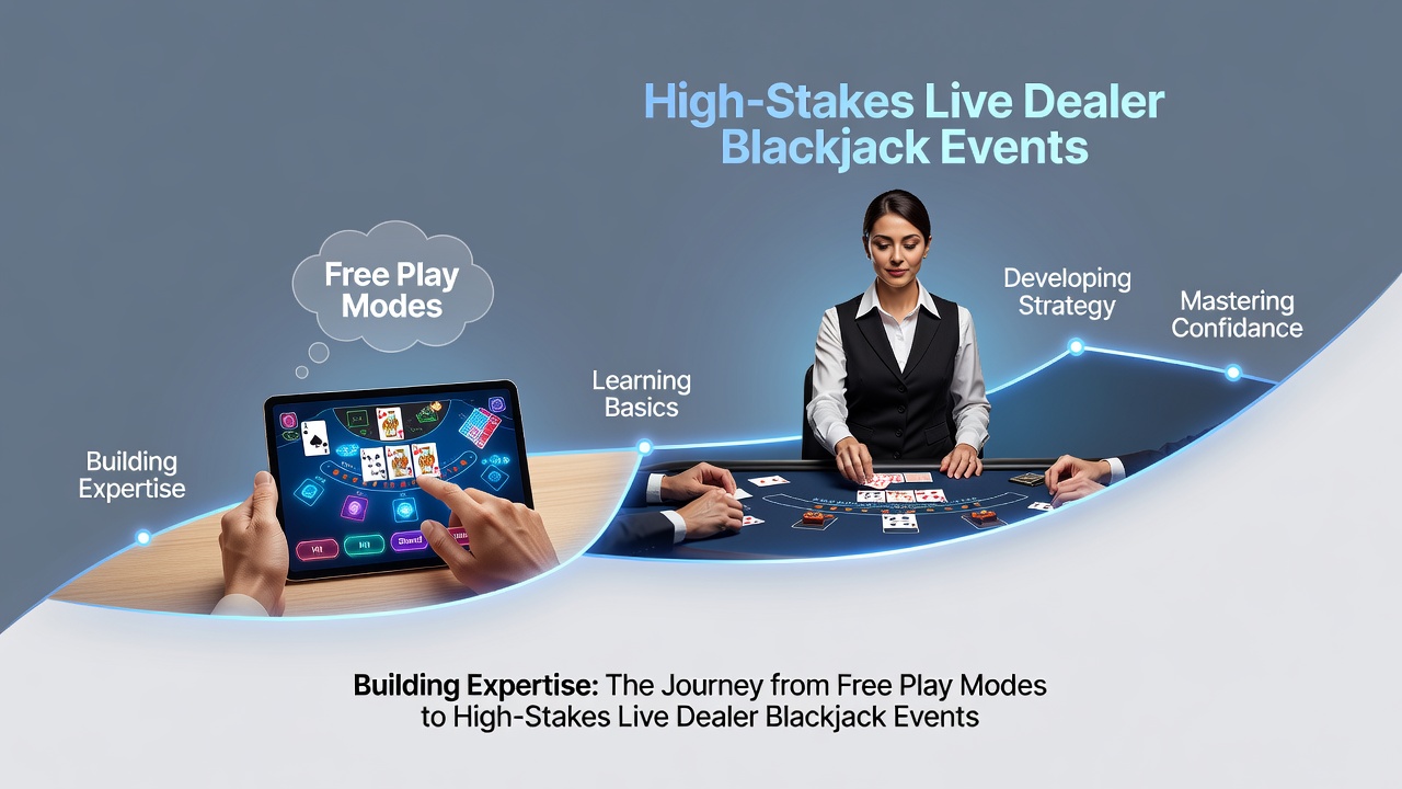 Darstellung von Live-Dealer-Blackjack-Tischen mit Promotions-Elementen