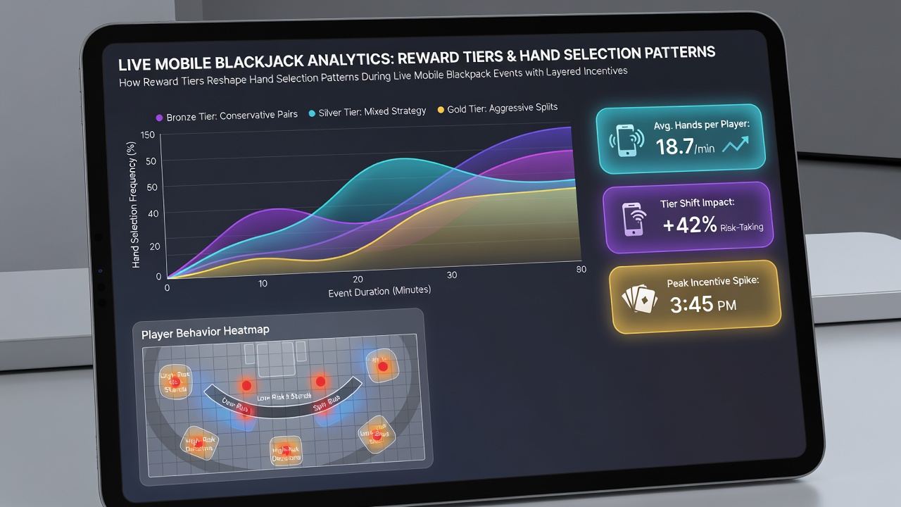 Analyse von Handauswahlmustern unter Einfluss gestaffelter Belohnungen in mobilen Blackjack-Sessions