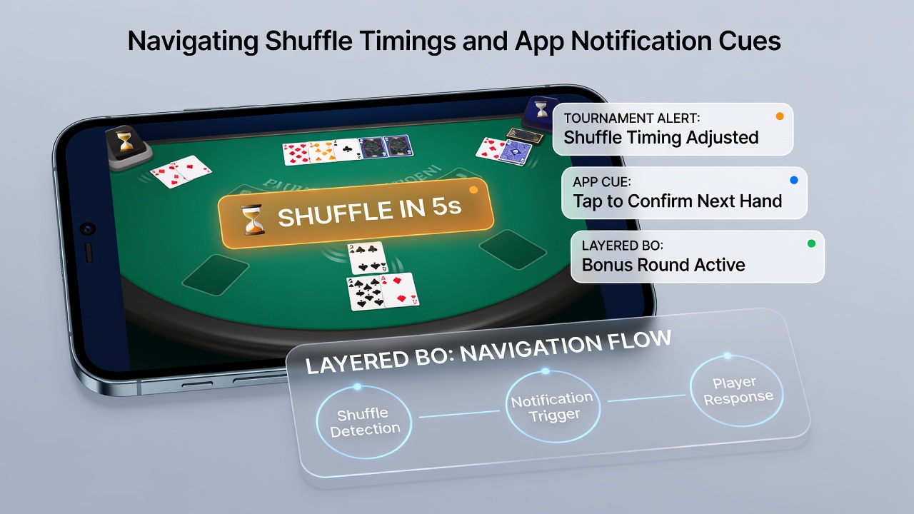 Beispiel für App-Benachrichtigungen während eines mobilen Blackjack-Turniers