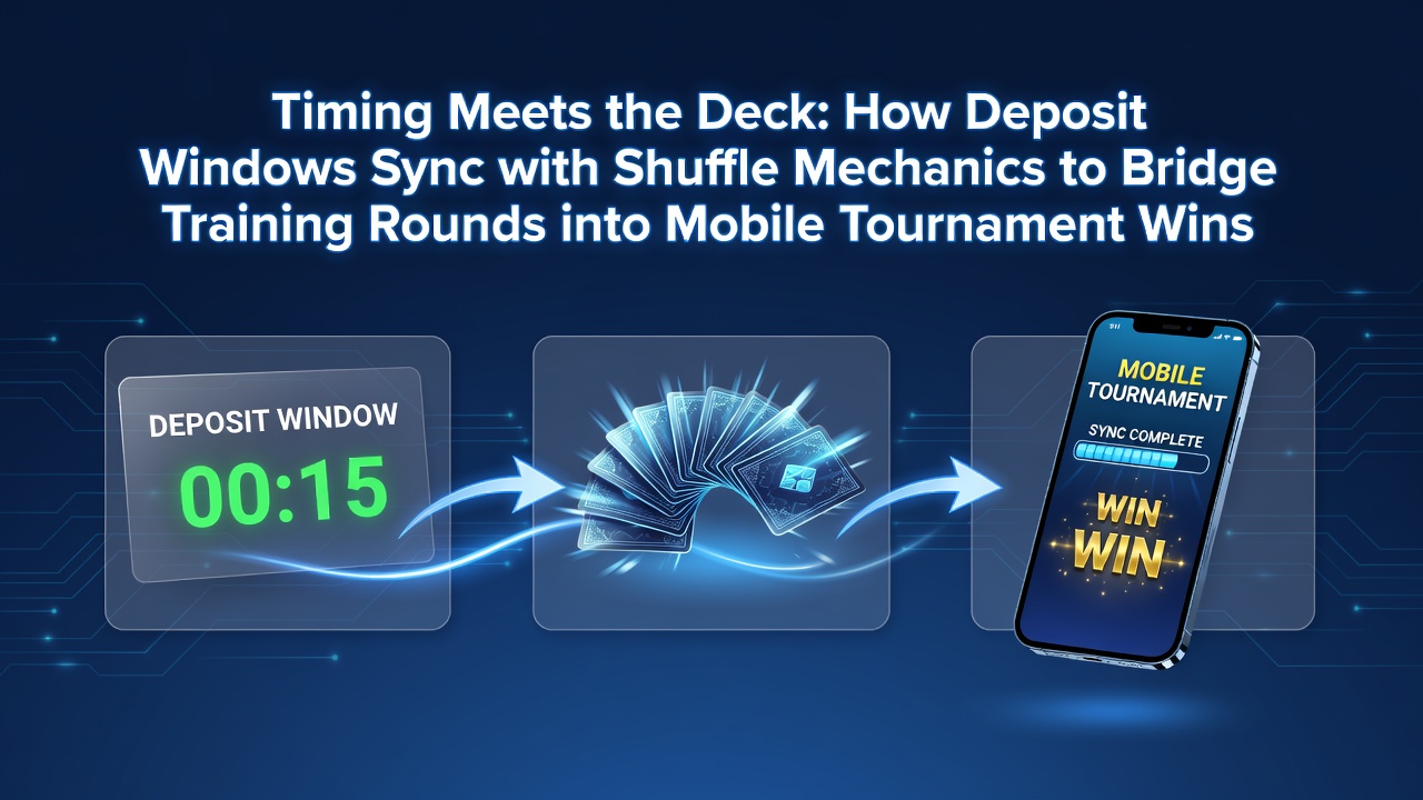 Darstellung eines mobilen Blackjack-Tisches mit synchronisierten Einzahlungsfenstern und Shuffle-Mechaniken